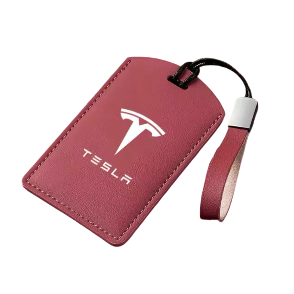 Tesla - Leather Car Smart NFC Card Key Cover Case