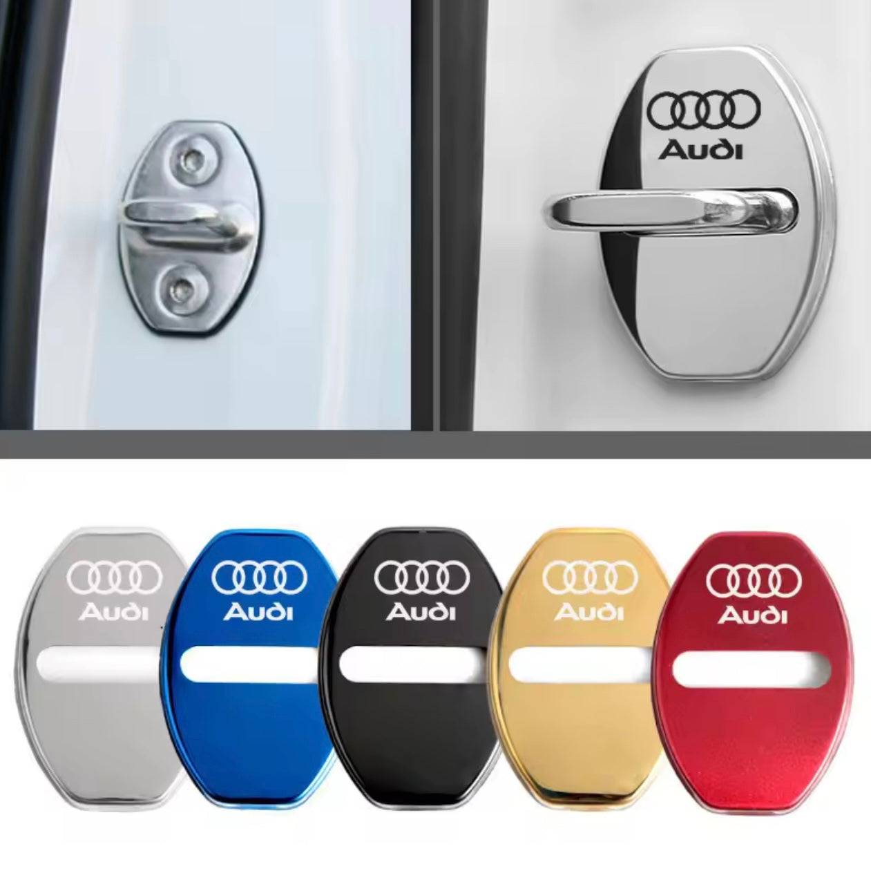 Audi Emblem Door Lock Protector