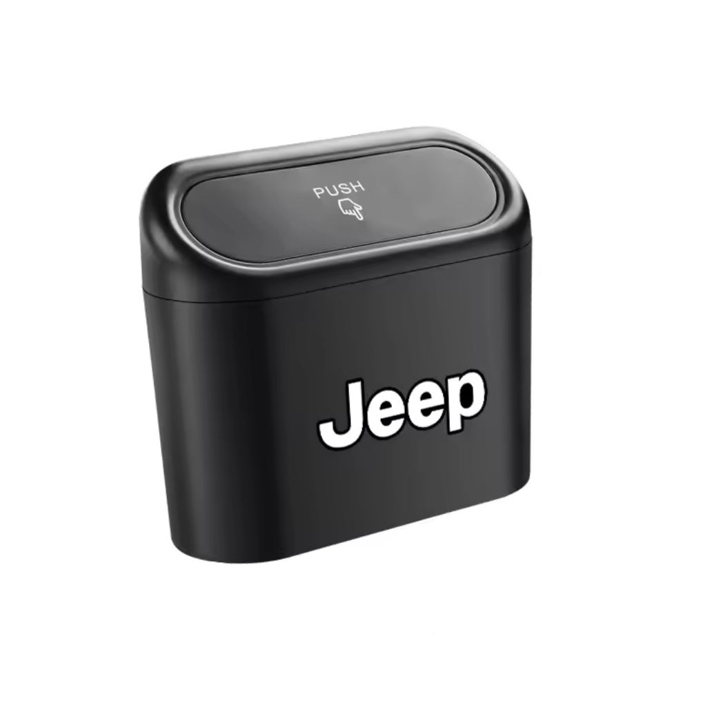 Jeep - Portable Hanging Mini Trash Bin with Lid