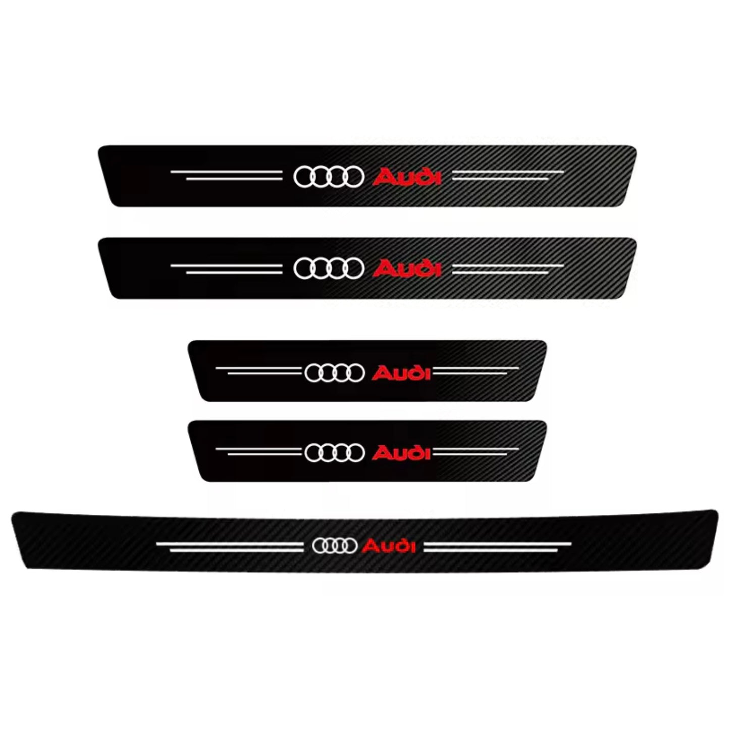 Audi Carbon Fiber Door Decals