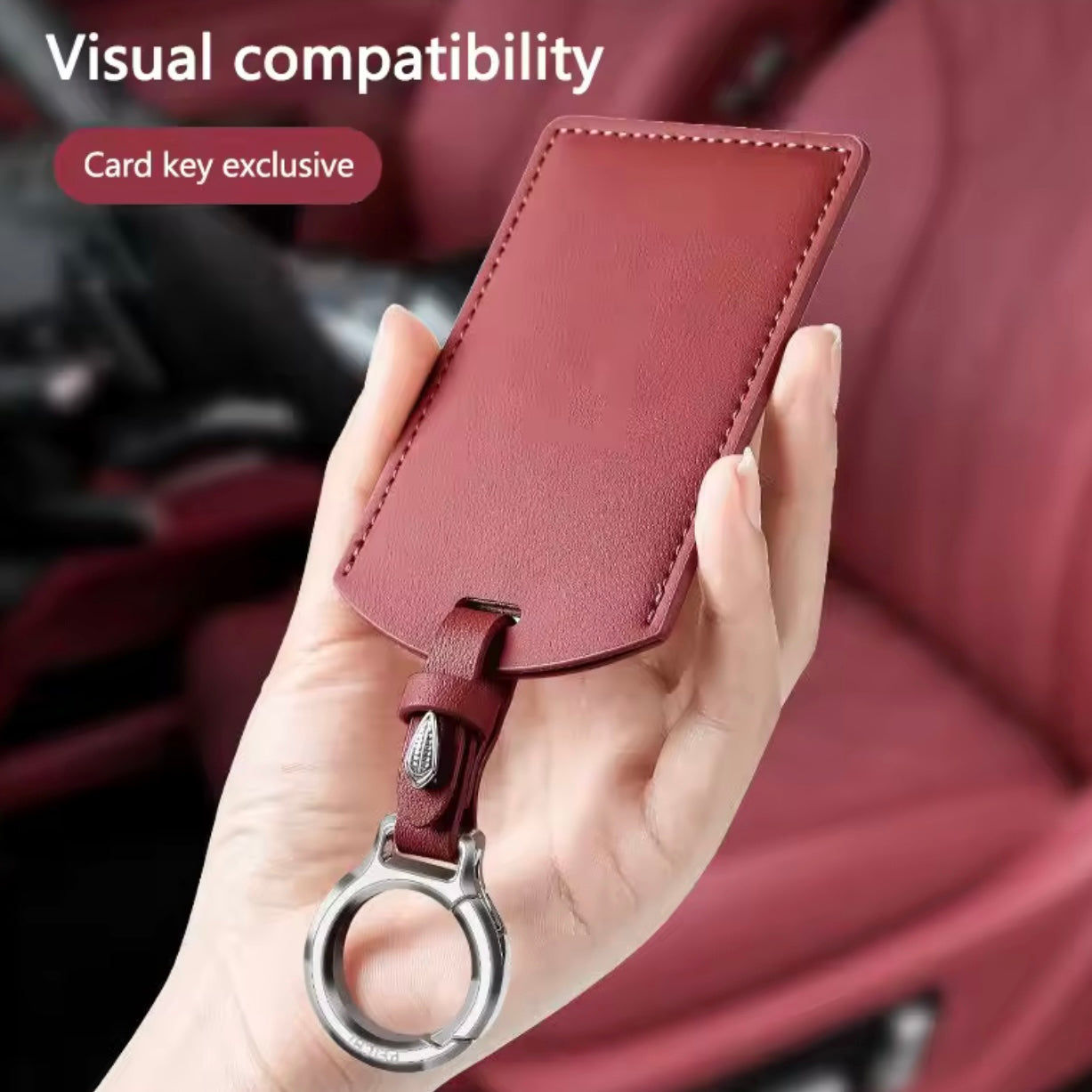 Tesla - Leather Car Smart NFC Card Key Cover Case