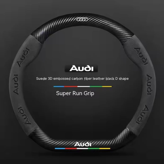 Audi Suede Leather Steering Wheel Cover