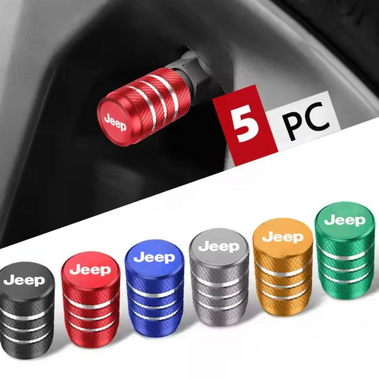 Jeep - High-Quality Car Tire Valve Stem Caps