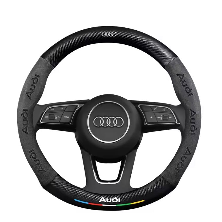 Audi Suede Leather Steering Wheel Cover