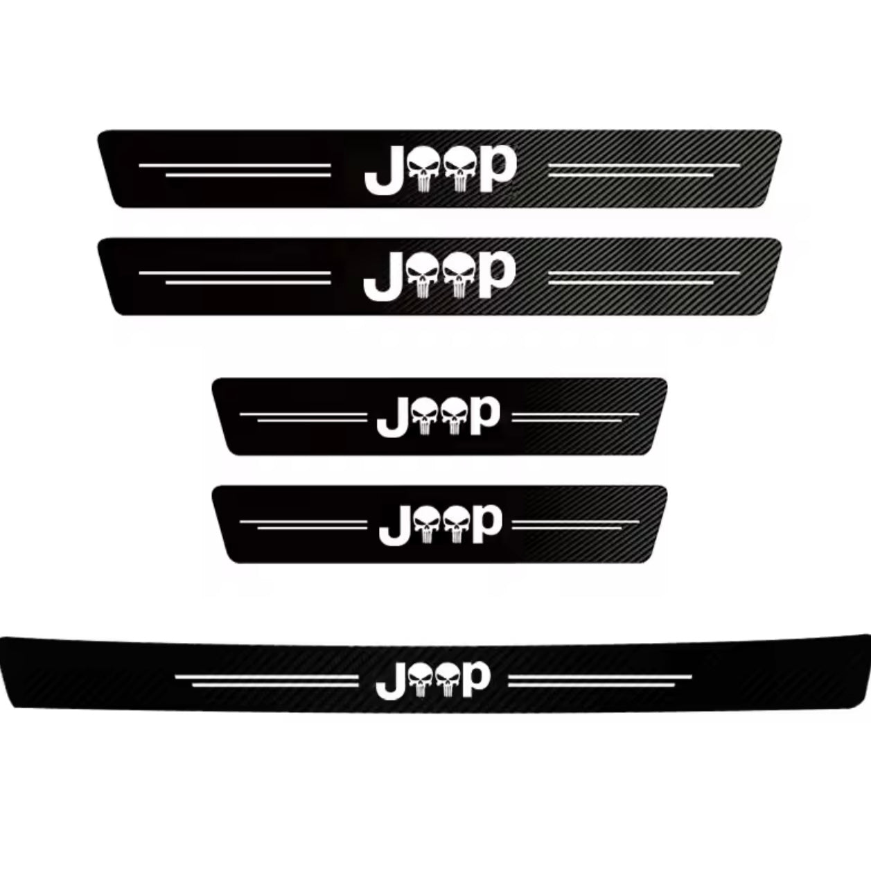 Jeep - Carbon Fiber Door Sill Protector Sticker