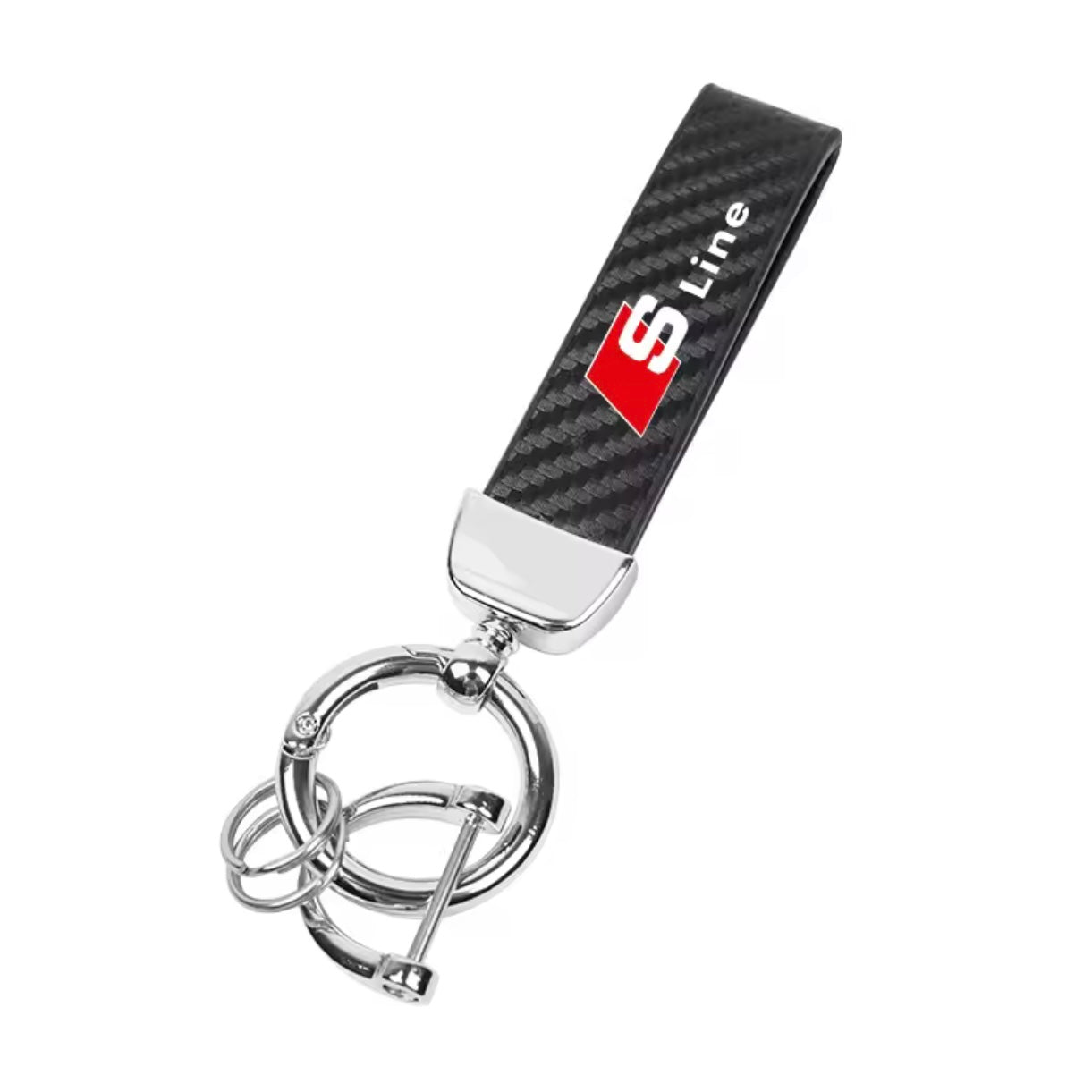 Audi Suede Keychain with Logo