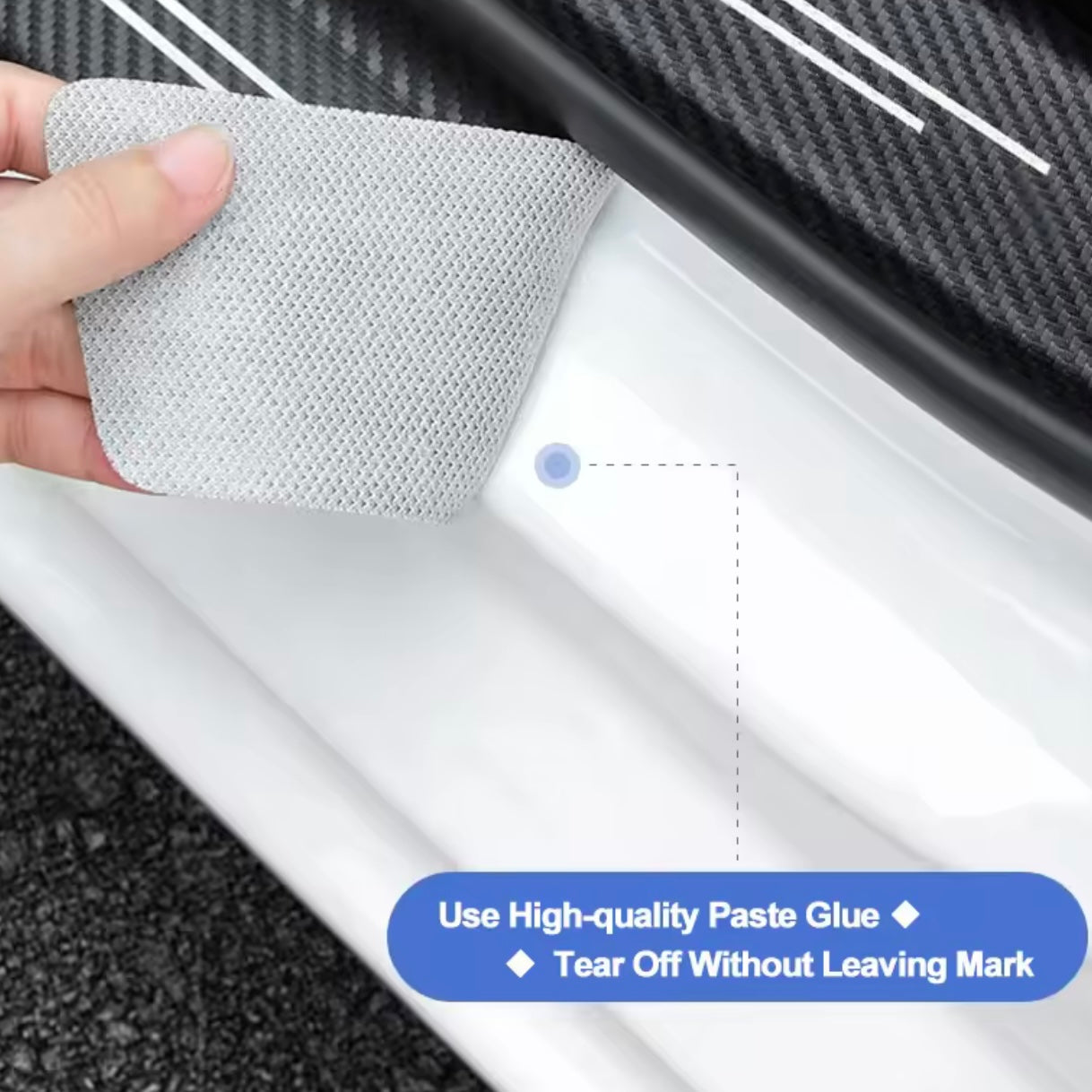 Jeep - Carbon Fiber Door Sill Protector Sticker