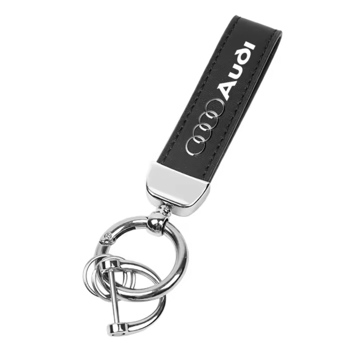 Audi Suede Keychain with Logo