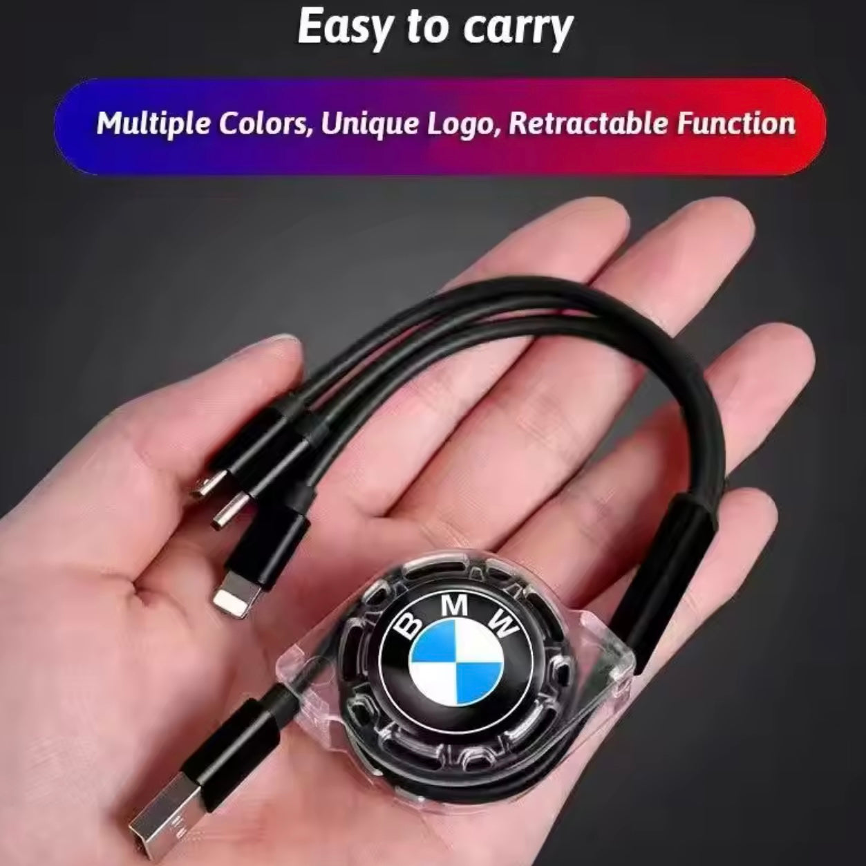 BMW 3-in-1 USB Data cable/chargee