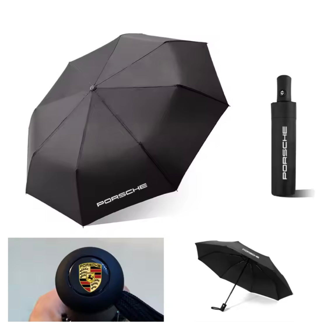 Porsche Macan - Foldable Car Umbrella - Automatic