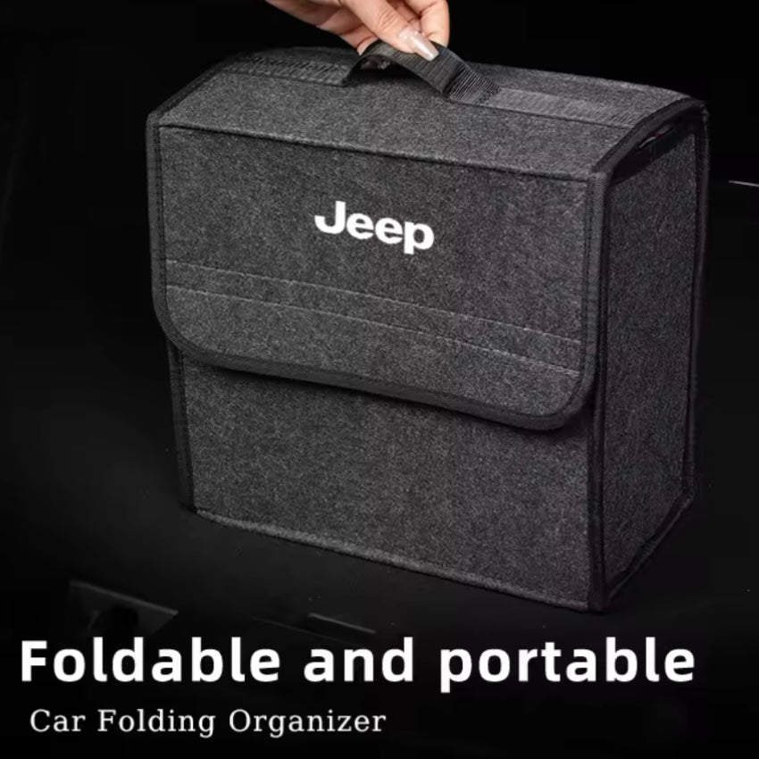 Jeep - Foldable Car Trunk Storage Organizer