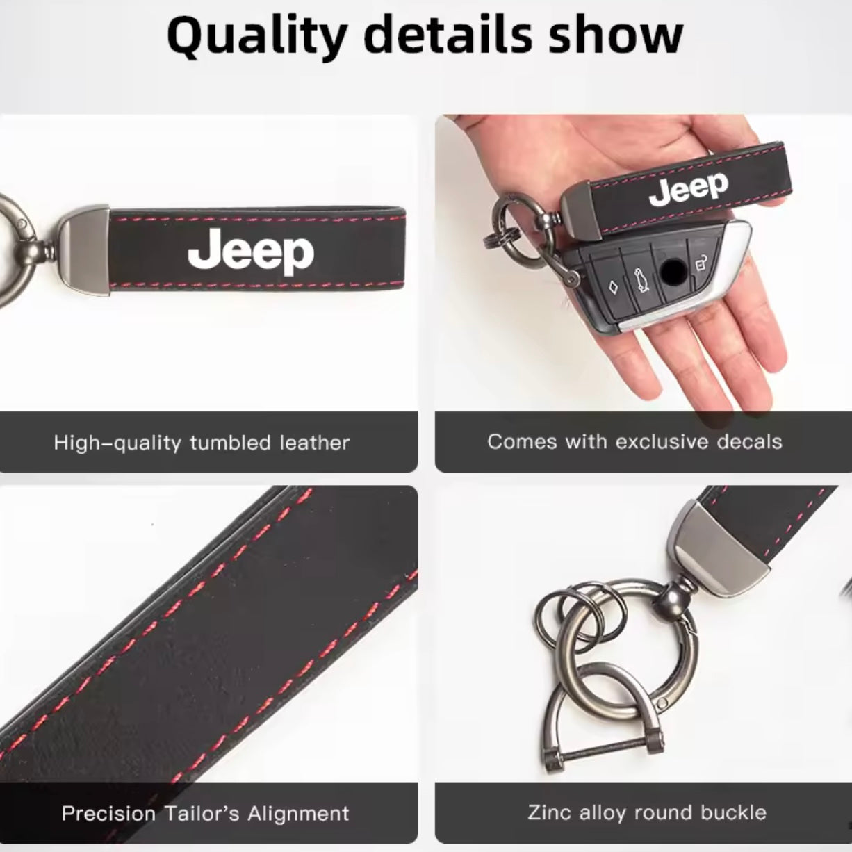 Jeep - Suede Leather Keychain