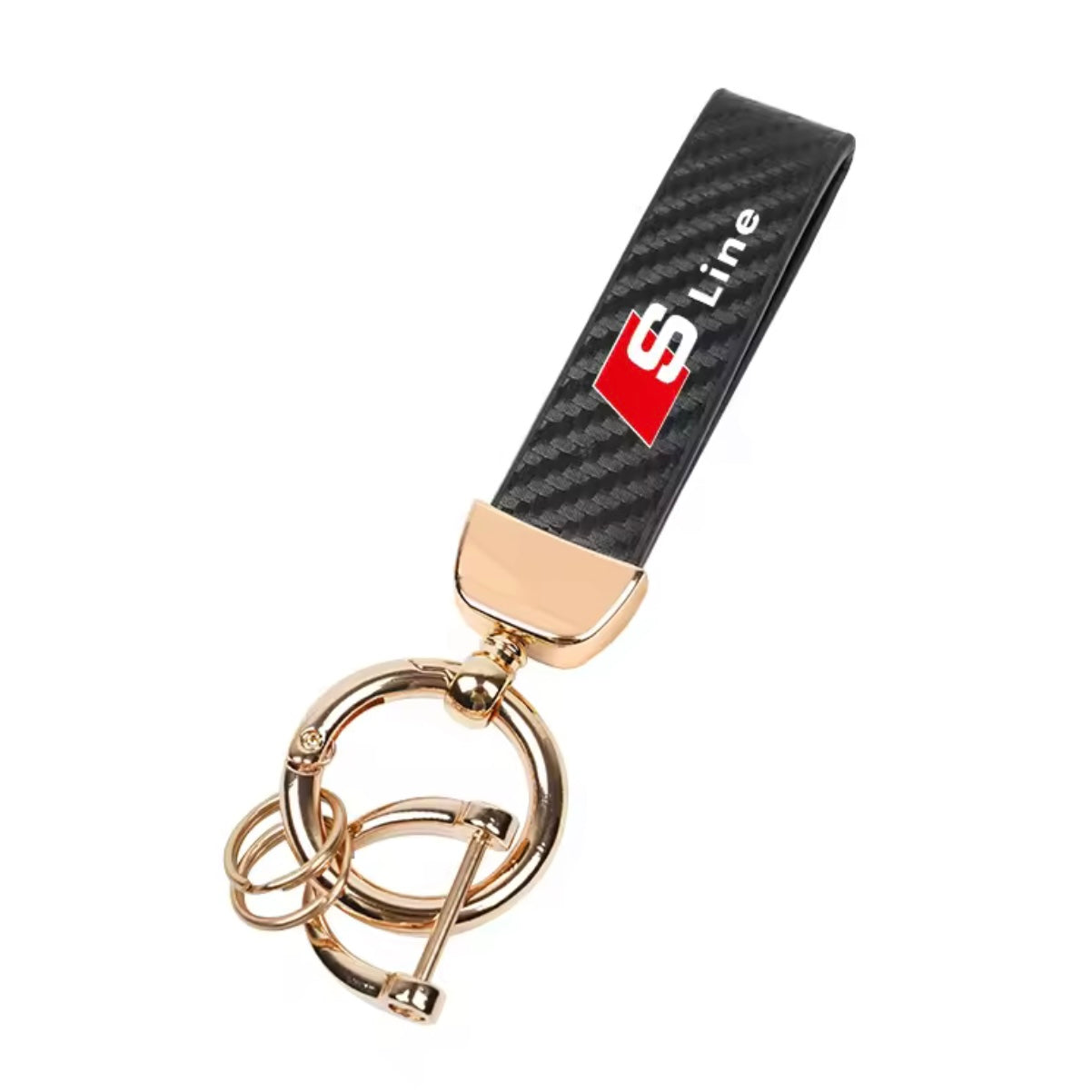 Audi Suede Keychain with Logo