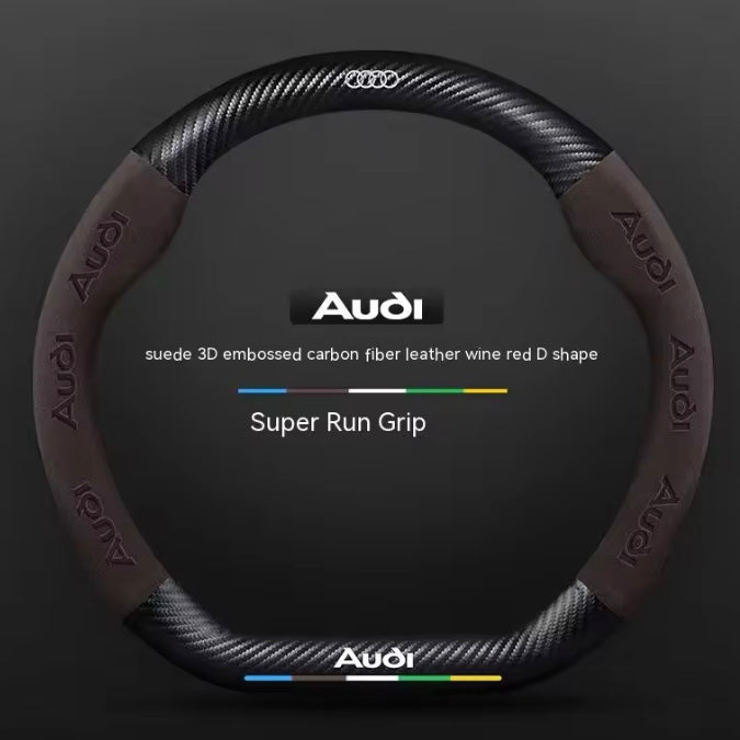 Audi Suede Leather Steering Wheel Cover