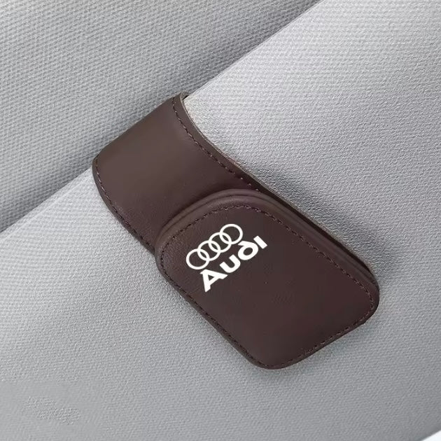 Audi Leather Sunglasses Clip