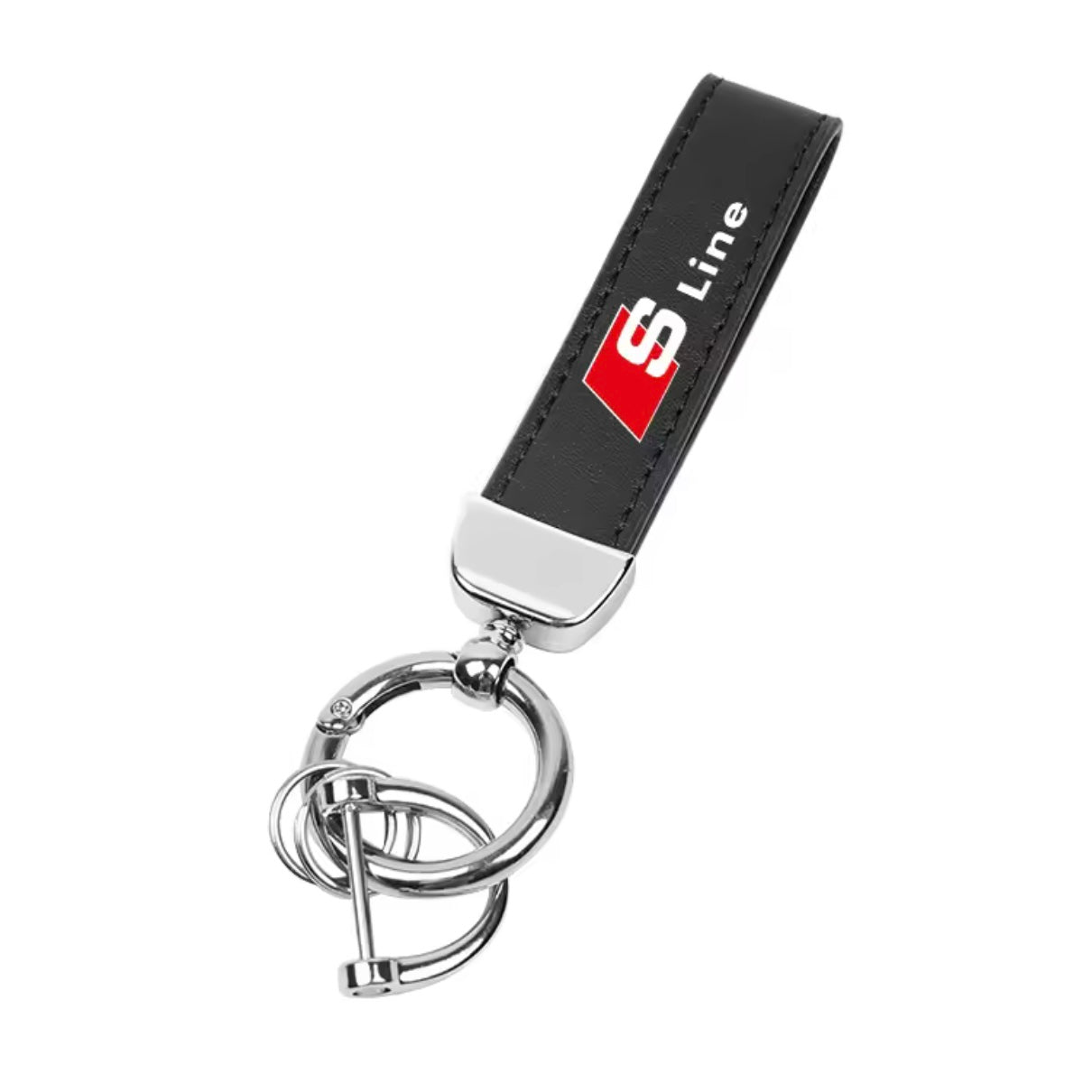 Audi Suede Keychain with Logo