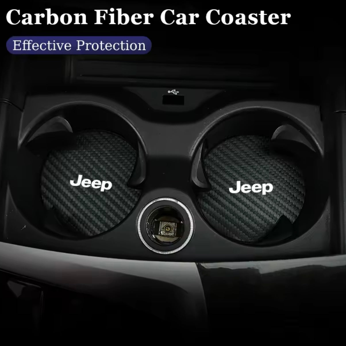 Jeep  - Car Coaster Cup Pad Accessories