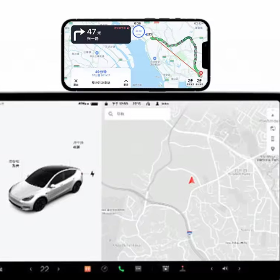 Tesla - Magnetic Wireless Charger Phone Mount