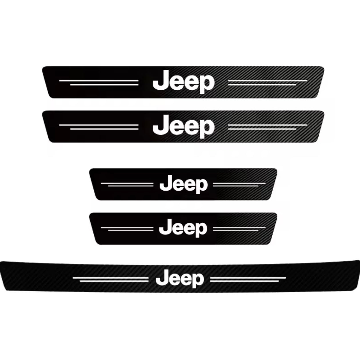 Jeep - Carbon Fiber Door Sill Protector Sticker