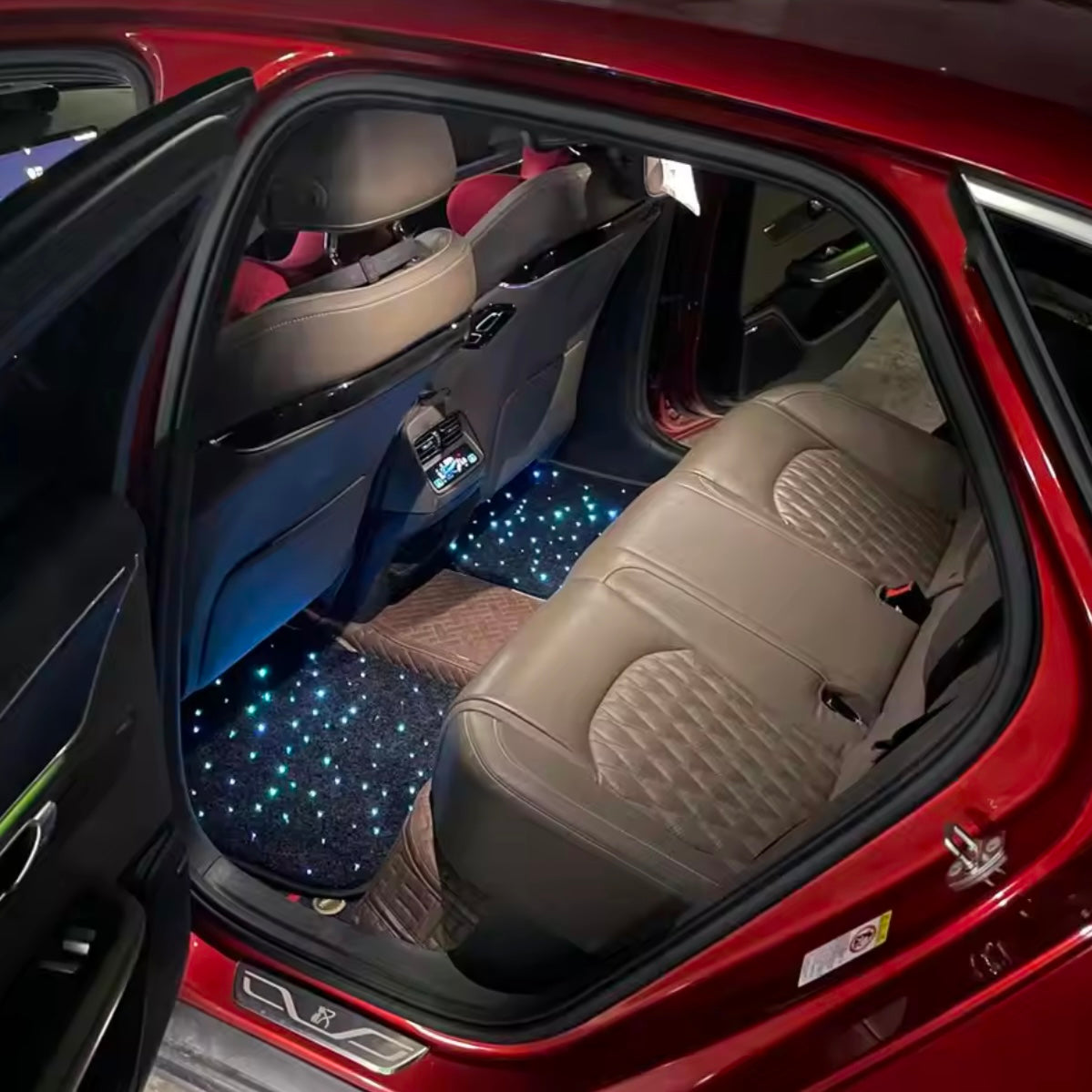 Fiber Optic Twinkle Stars Car Mats - LED Star Light Rugs