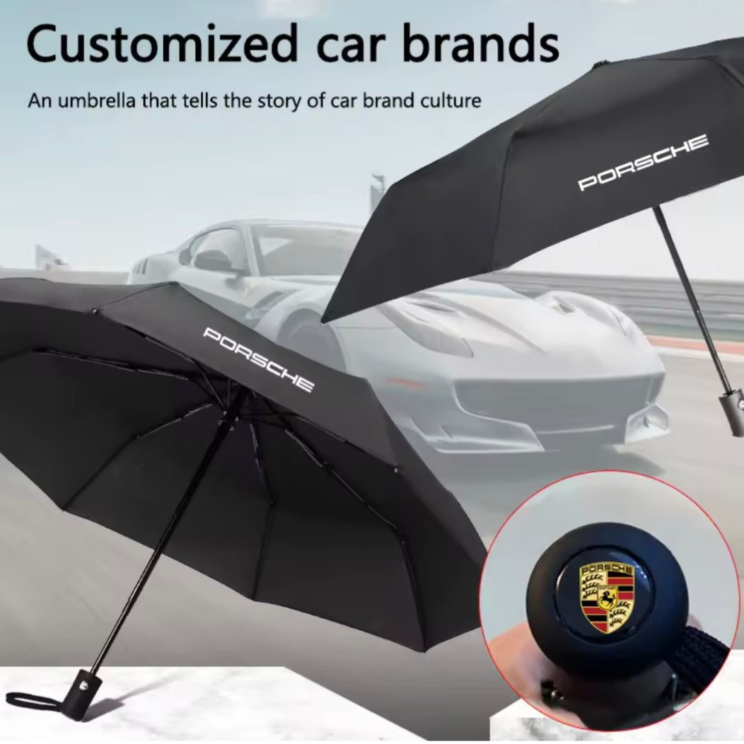 Porsche Macan - Foldable Car Umbrella - Automatic