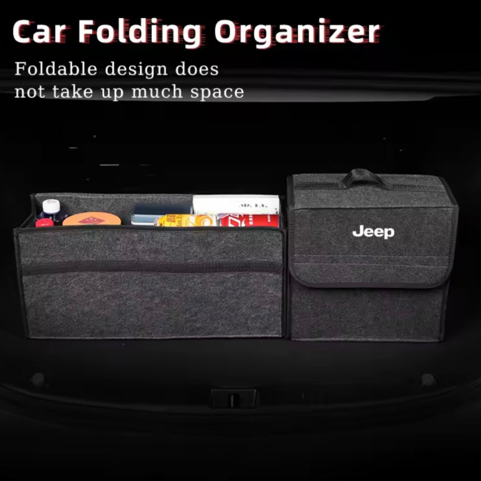 Jeep - Foldable Car Trunk Storage Organizer