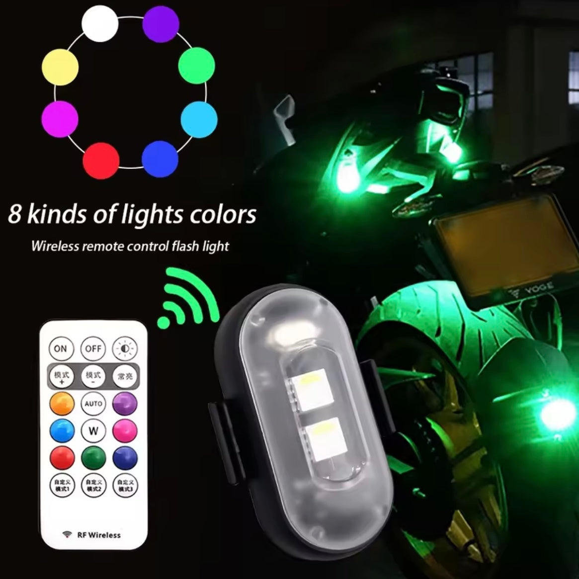 Car & Motorcycle RGB LED Strobe Lights (6 Pieces)