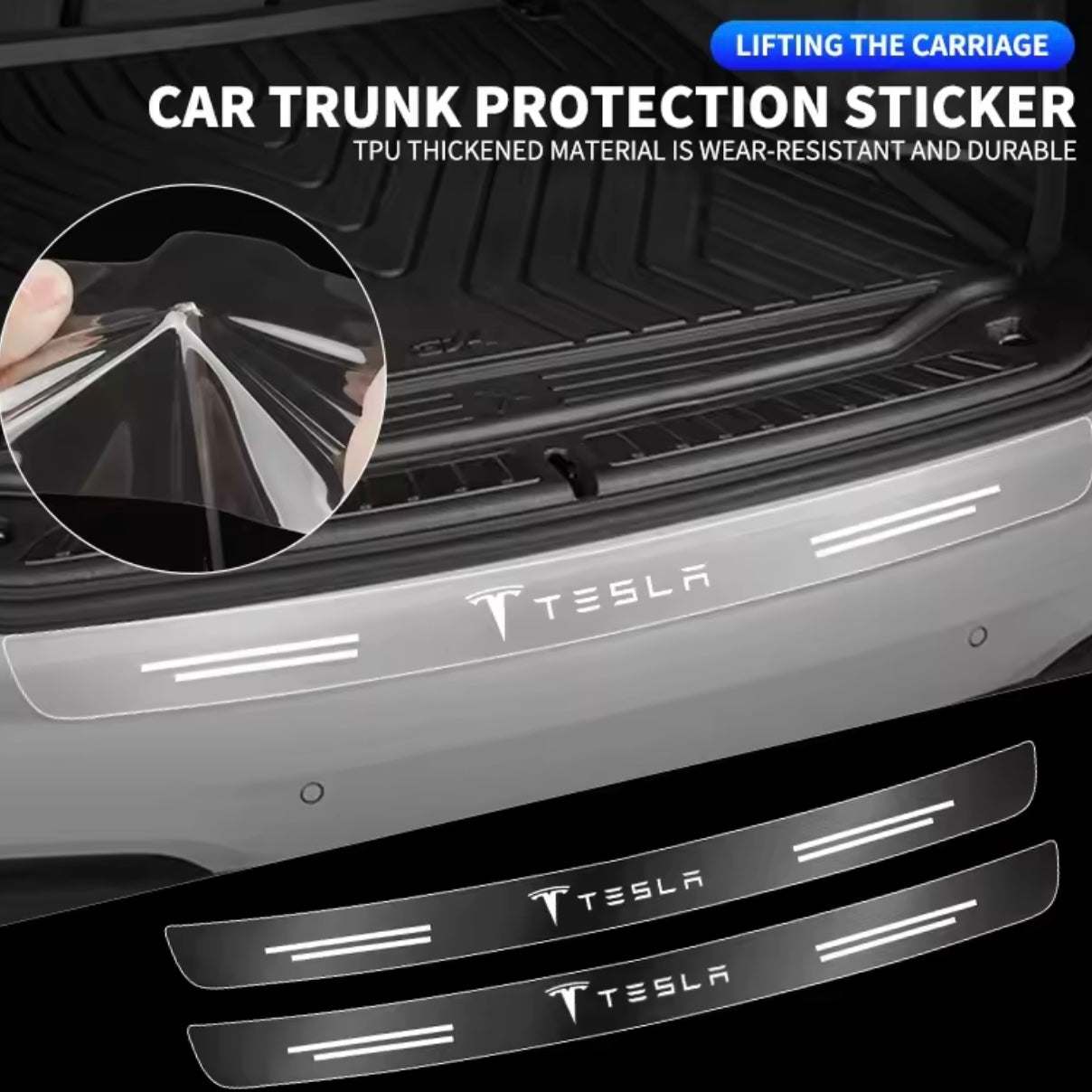 Tesla - Rear Trunk Protection Transparent Protector