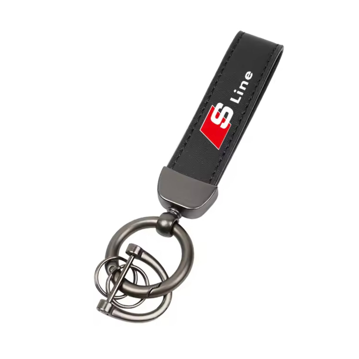 Audi Suede Keychain with Logo