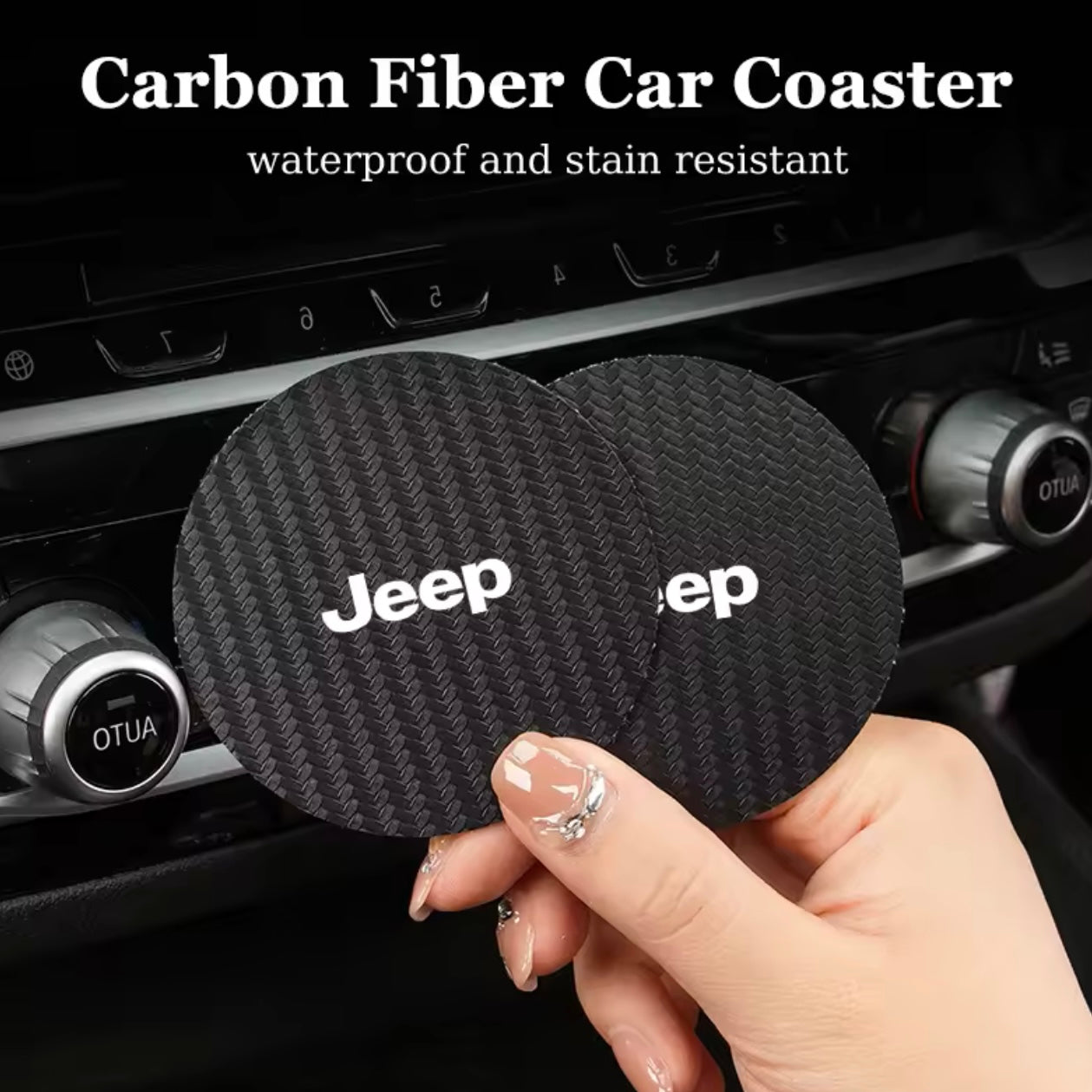 Jeep  - Car Coaster Cup Pad Accessories