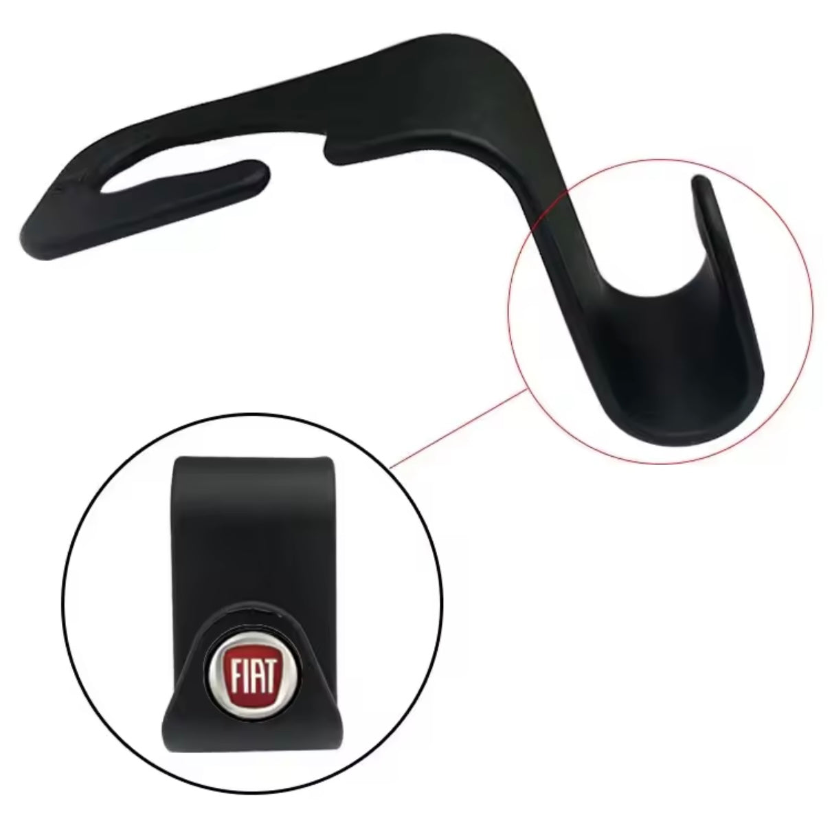 FIAT 500 - Car Seat Headrest Storage Hooks