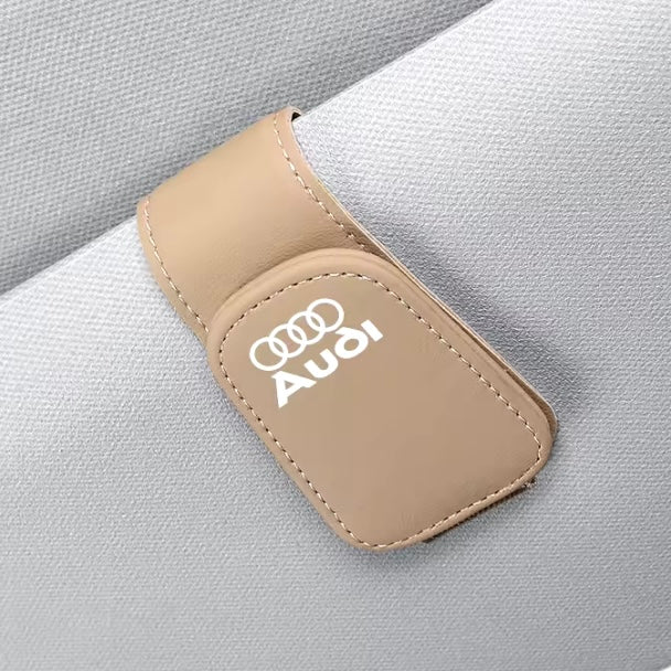 Audi Leather Sunglasses Clip