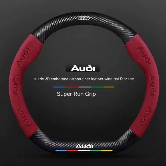 Audi Suede Leather Steering Wheel Cover