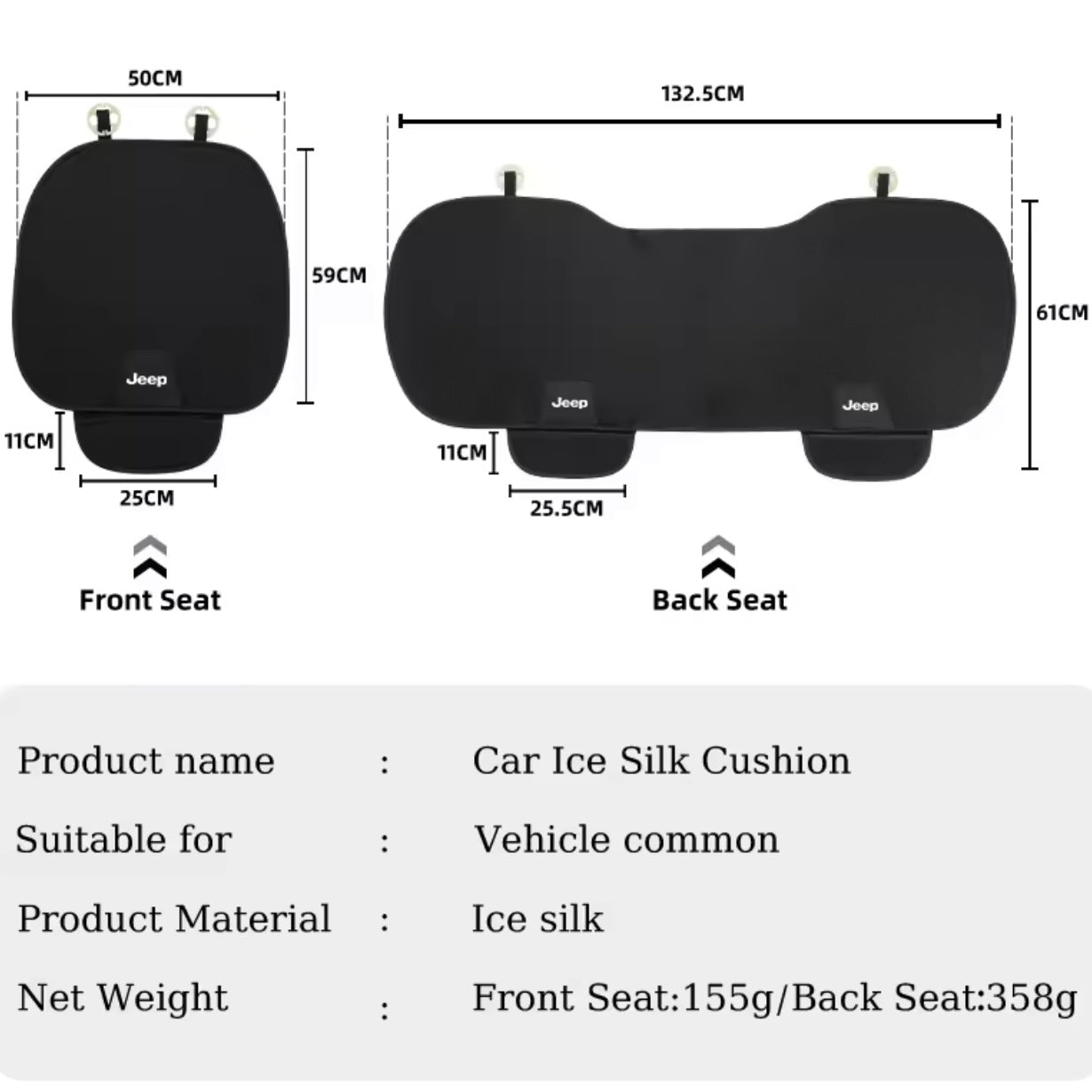 Jeep - Seat Covers for Front & Rear Seats