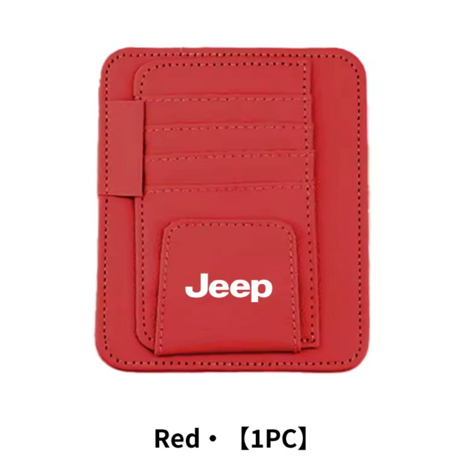 Jeep - Leather Sunglasses Holder Visor Clip