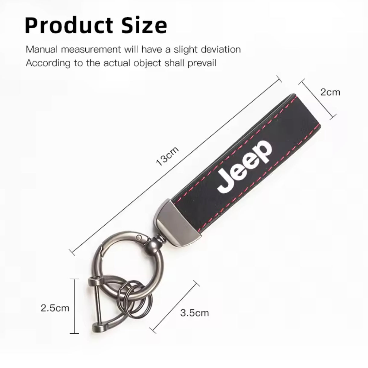 Jeep - Suede Leather Keychain