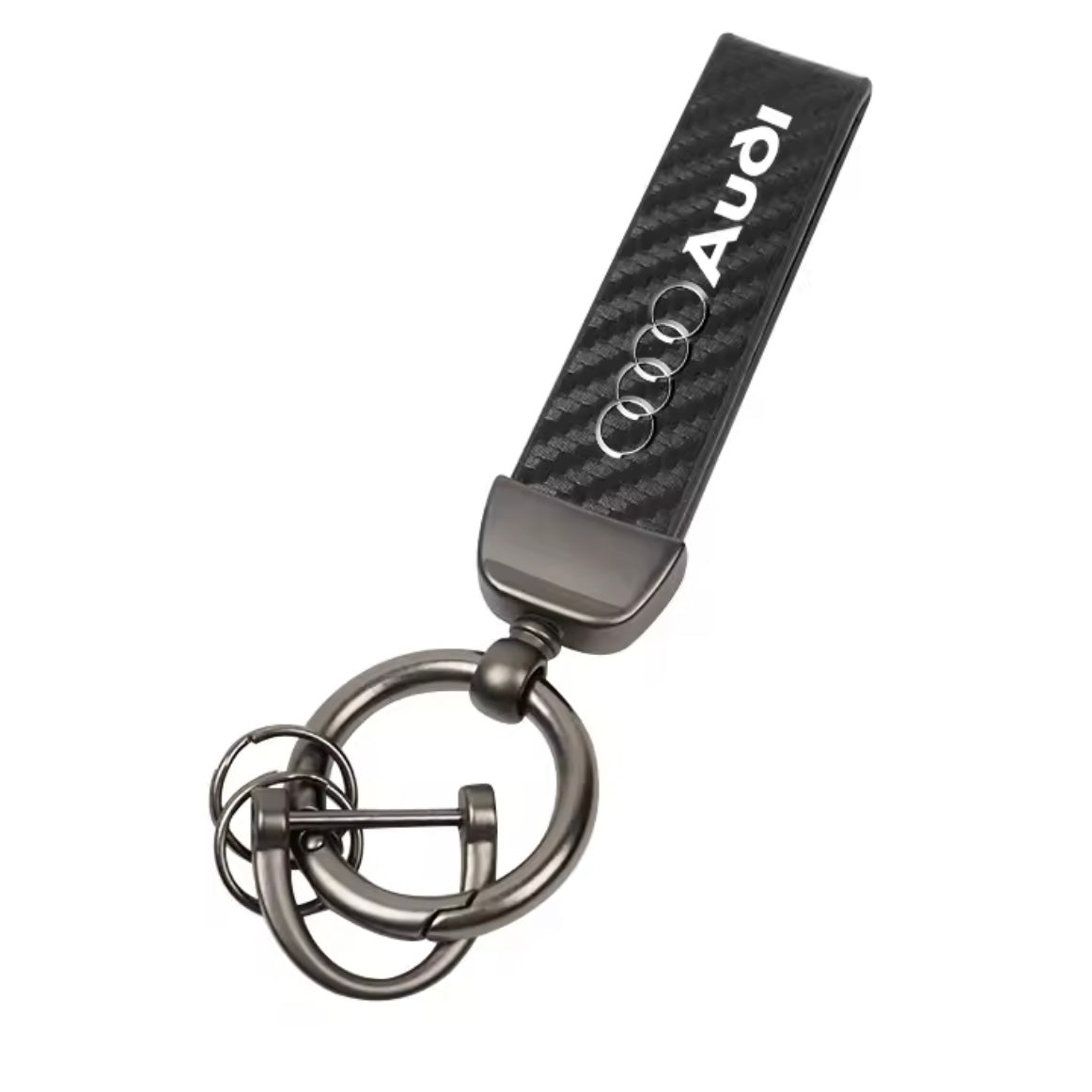 Audi Suede Keychain with Logo