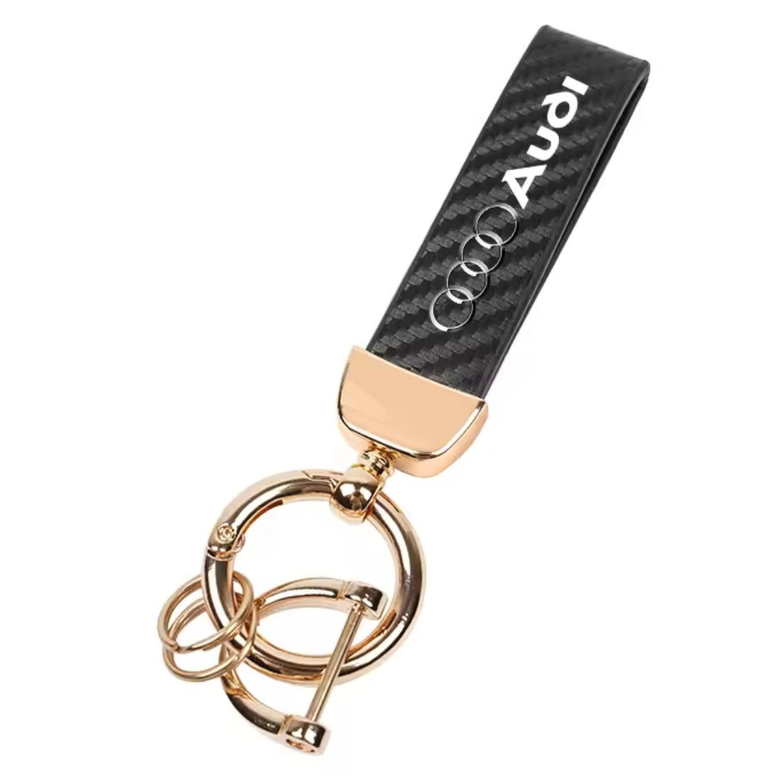 Audi Suede Keychain with Logo