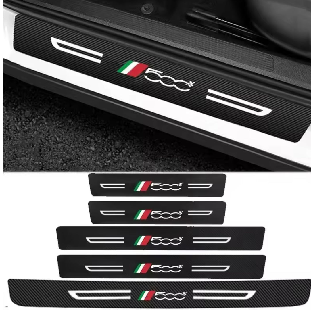 Fiat 500X - Carbon Fiber Protective Door Sill Sticker