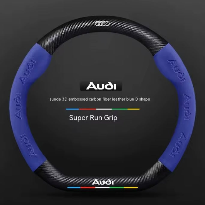 Audi Suede Leather Steering Wheel Cover