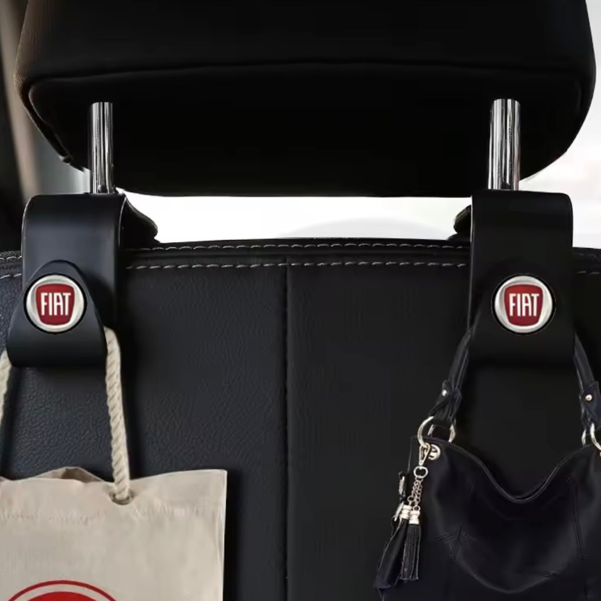 FIAT 500 - Car Seat Headrest Storage Hooks