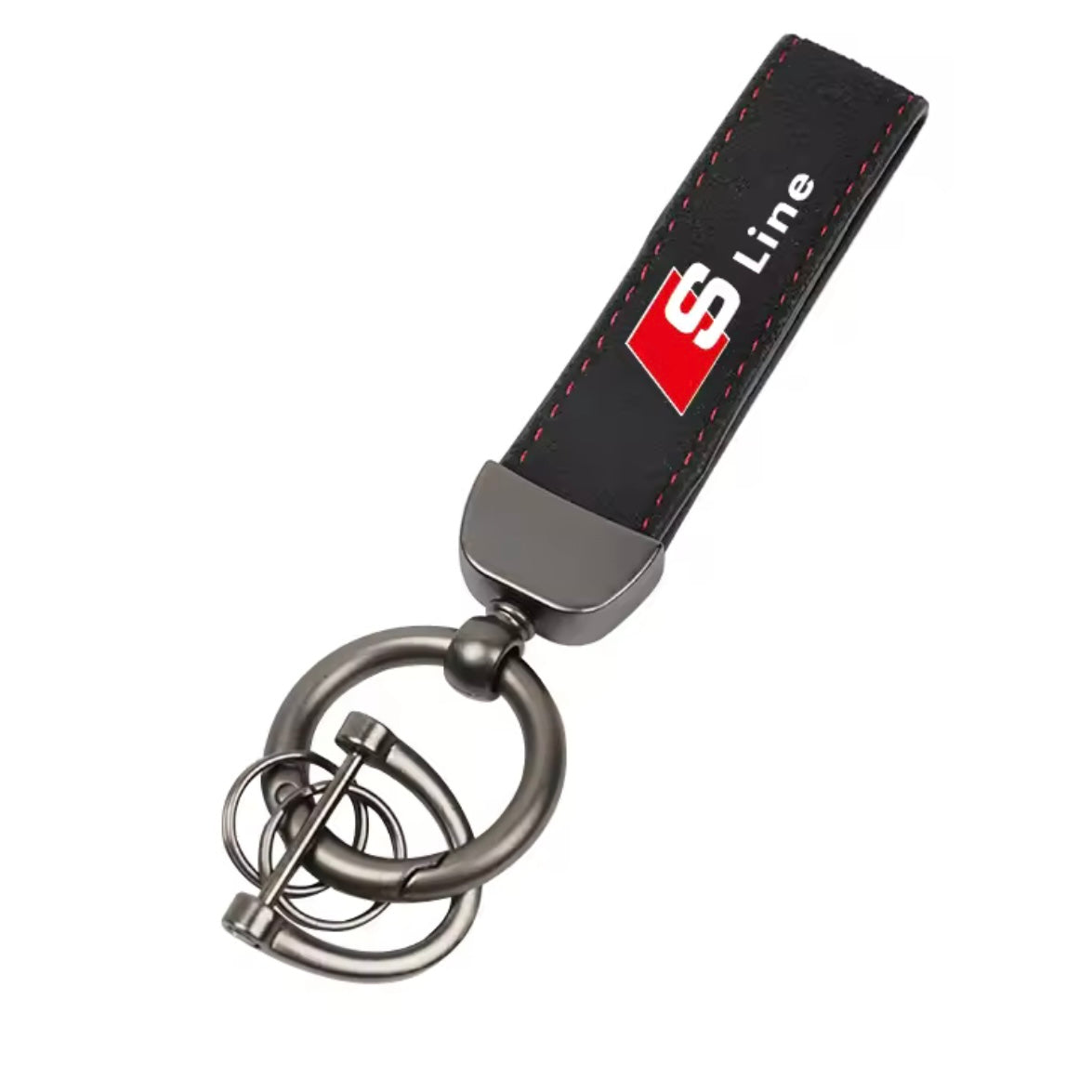 Audi Suede Keychain with Logo