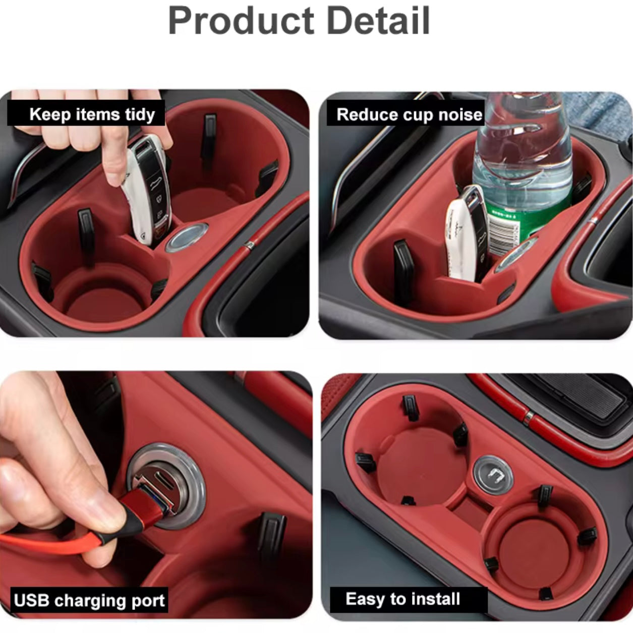 Porsche Macan - Silicone Drink Holder Insert