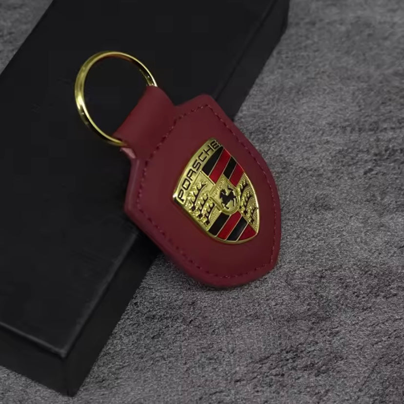 Porsche Macan Leather Keychain