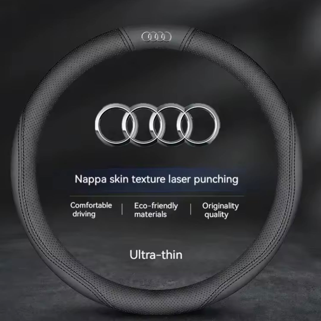 Audi Leather Breathable Steering Wheel Cover