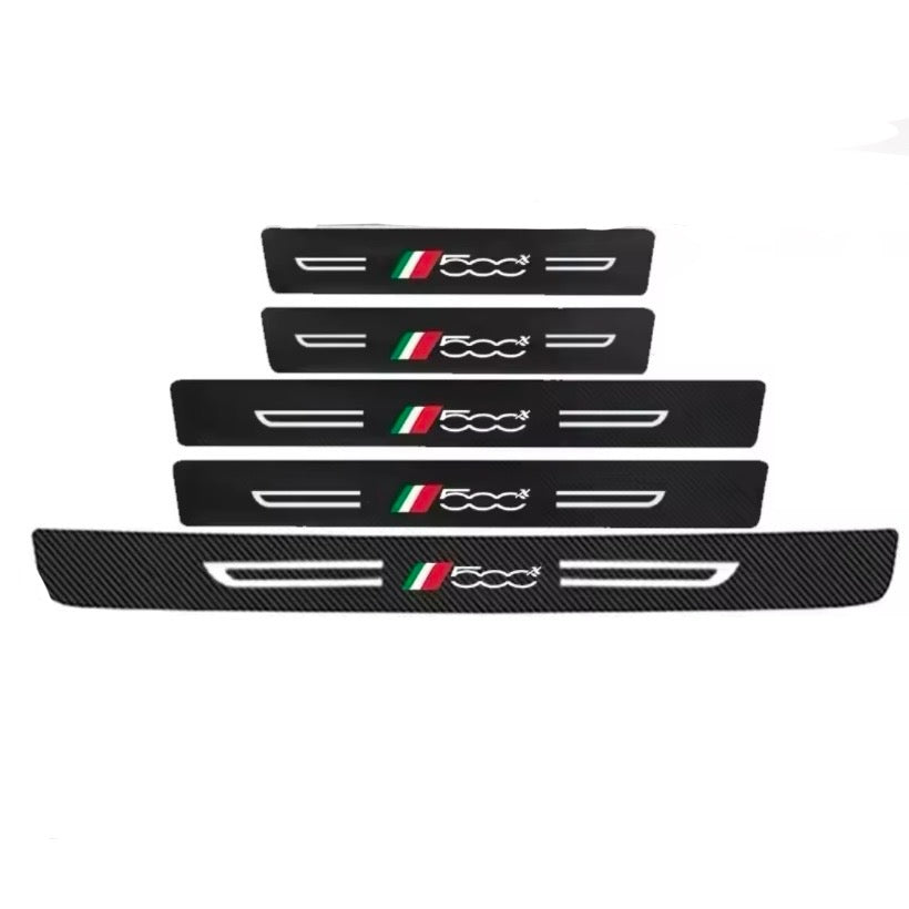 Fiat 500X - Carbon Fiber Protective Door Sill Sticker