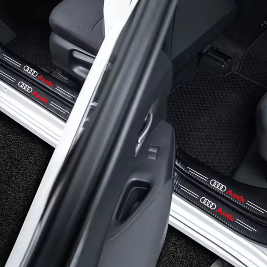 Audi Carbon Fiber Door Decals