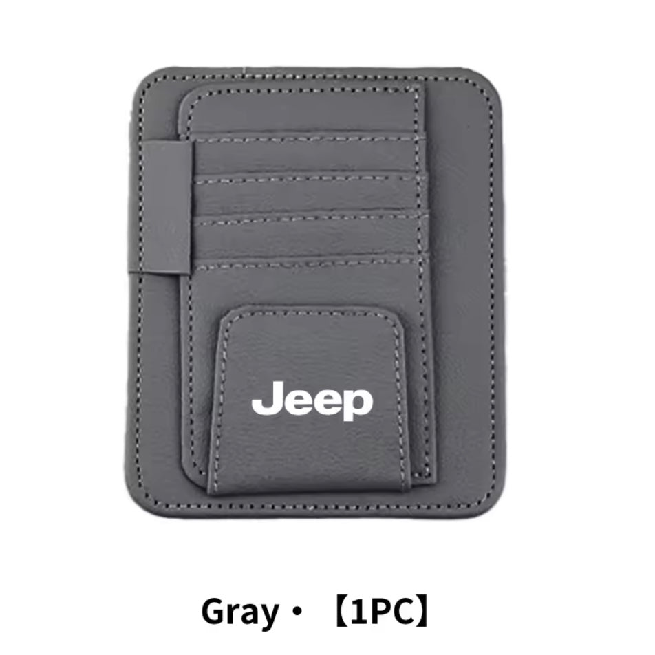 Jeep - Leather Sunglasses Holder Visor Clip