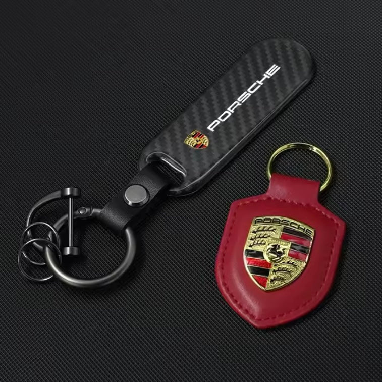 Porsche Macan Leather Keychain