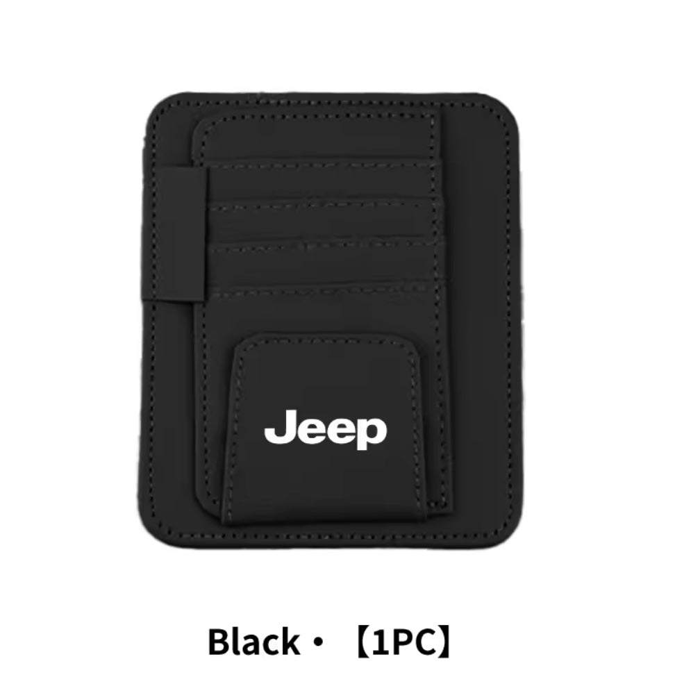 Jeep - Leather Sunglasses Holder Visor Clip